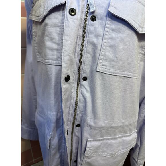 Lands End Jacket Large Womens Lavender Lightweight Hidden Hood Packable Zip Up - Picture 6 of 10